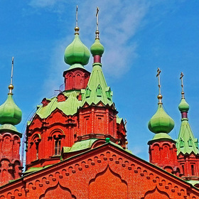 Храм благоговейного князя Александра Невского на Алом Поле в городе Челябинске.